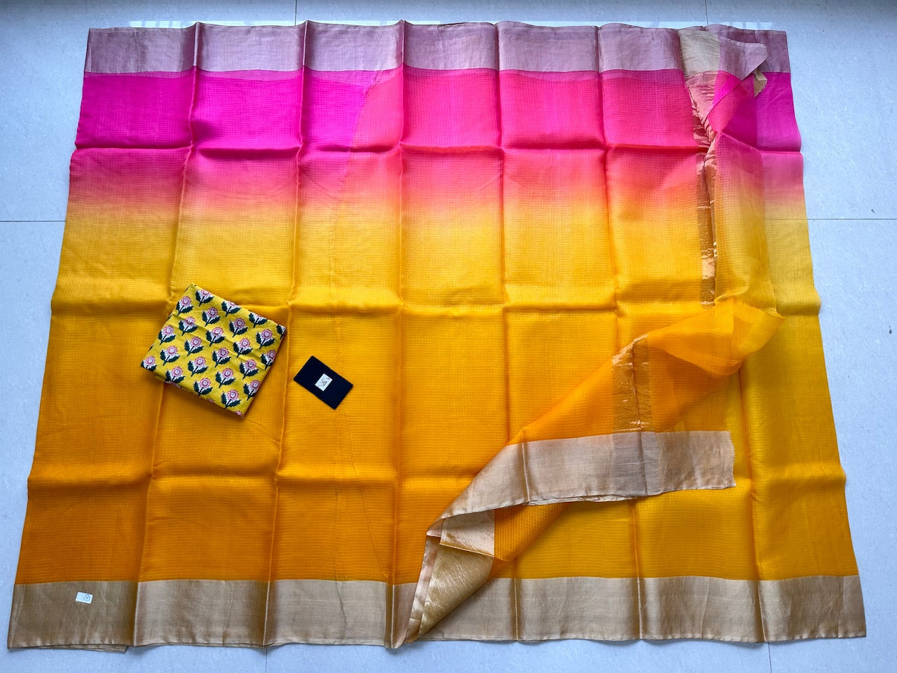 Pure Double Dyed Kota Silk Saree