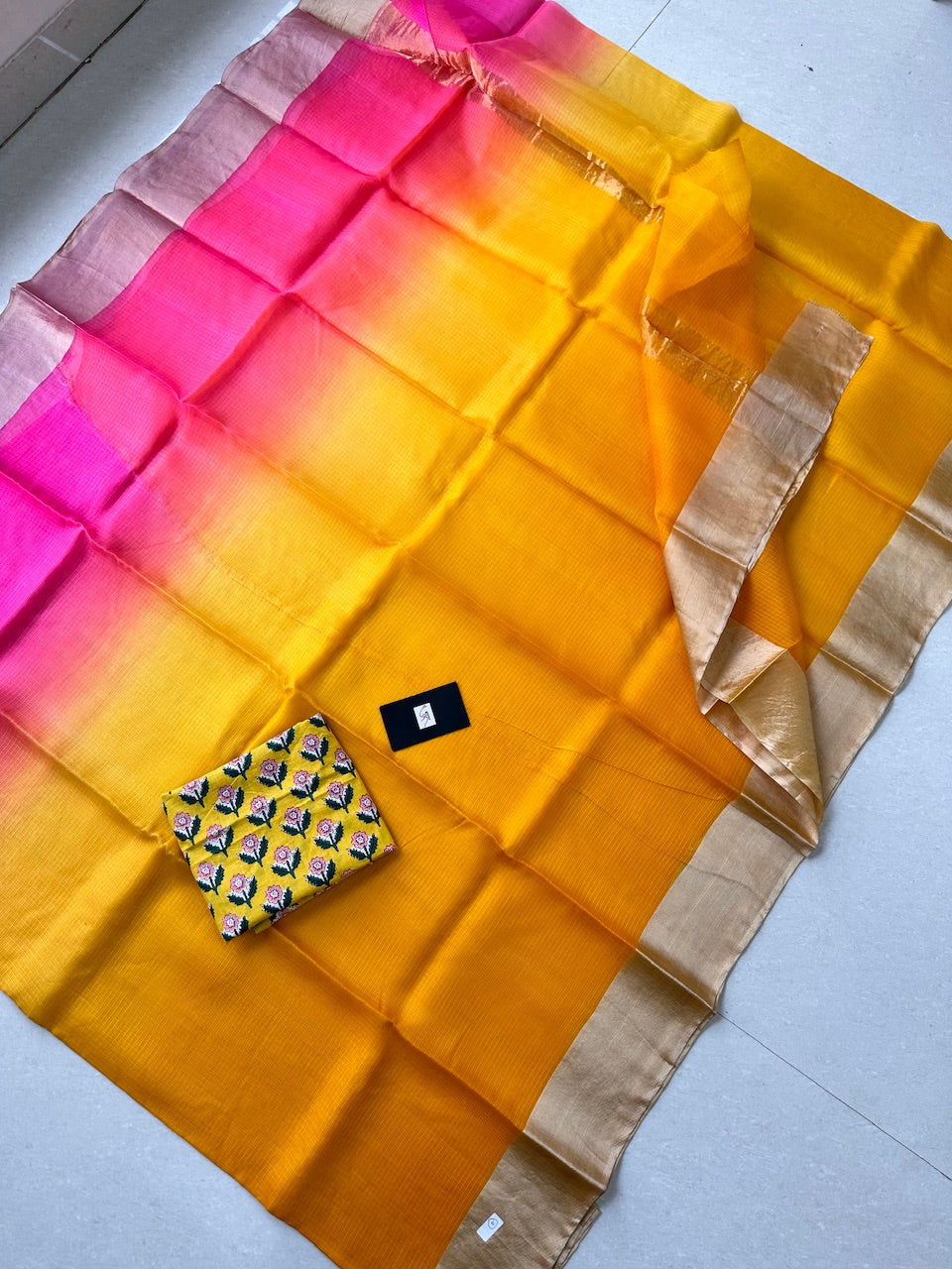 Pure Double Dyed Kota Silk Saree