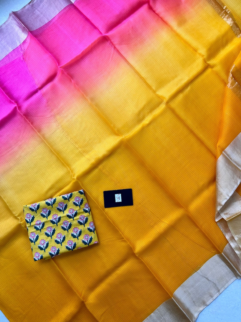 Pure Double Dyed Kota Silk Saree