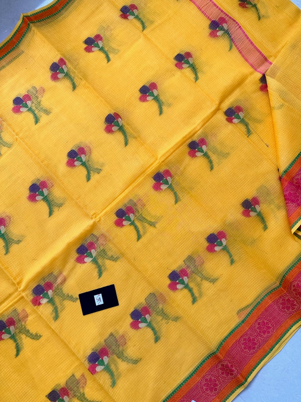 Pure Weaved Kota Cotton Doria Saree