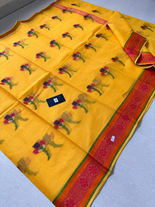 Pure Weaved Kota Cotton Doria Saree