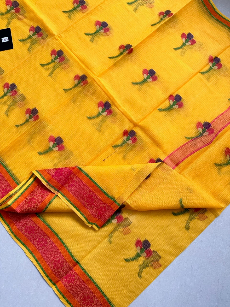 Pure Weaved Kota Cotton Doria Saree