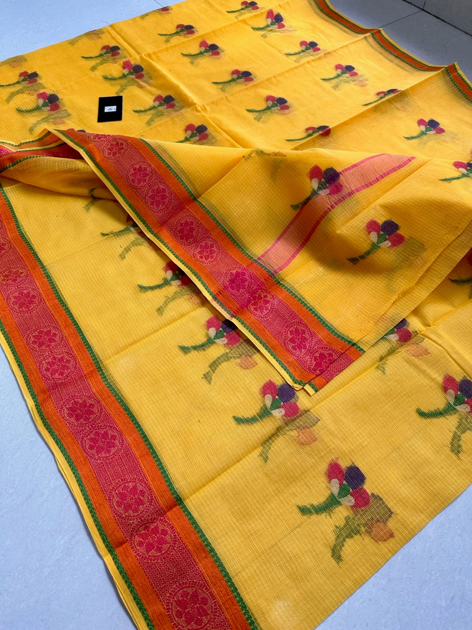 Pure Weaved Kota Cotton Doria Saree