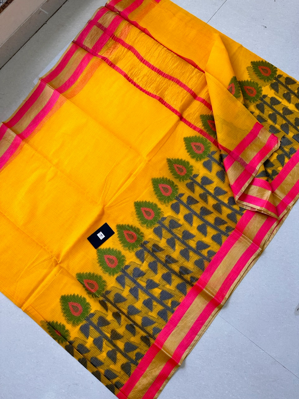 Pure Weaved Kota Cotton Doria Saree