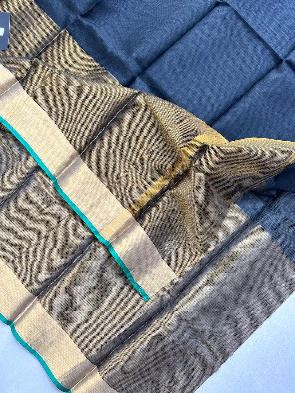 Pure Single Dyed Kota Silk Tissue Saree