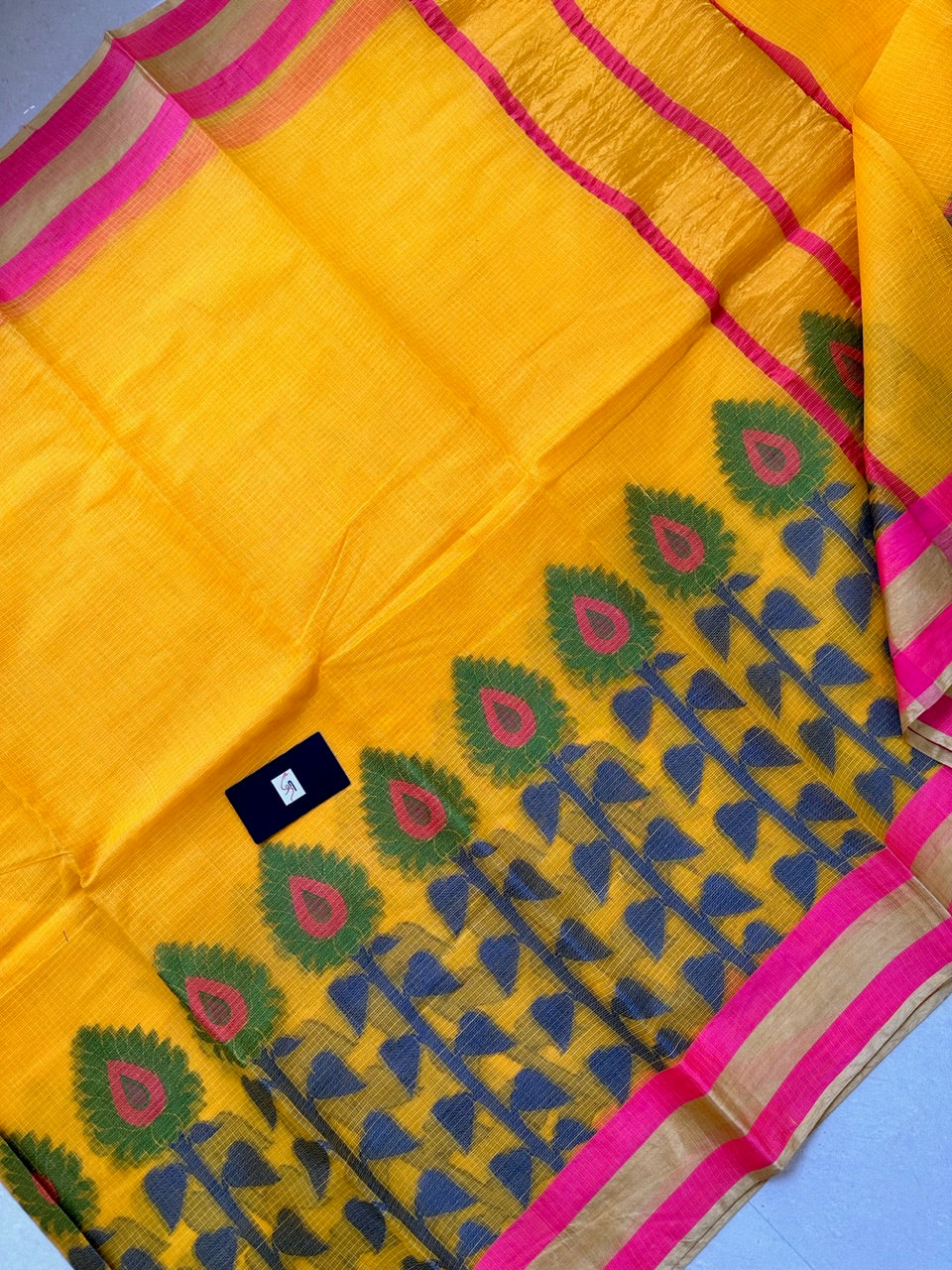 Pure Weaved Kota Cotton Doria Saree