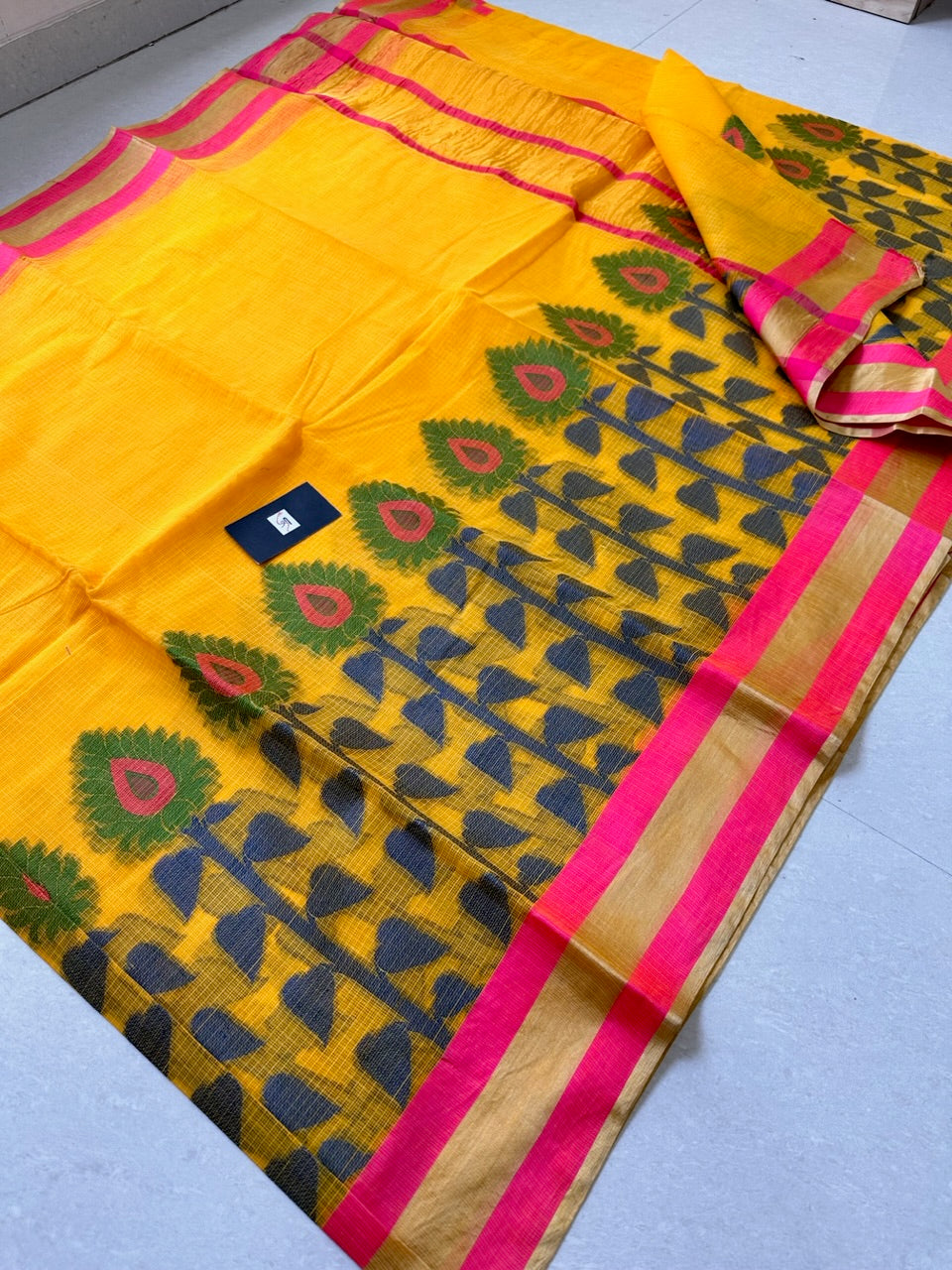 Pure Weaved Kota Cotton Doria Saree