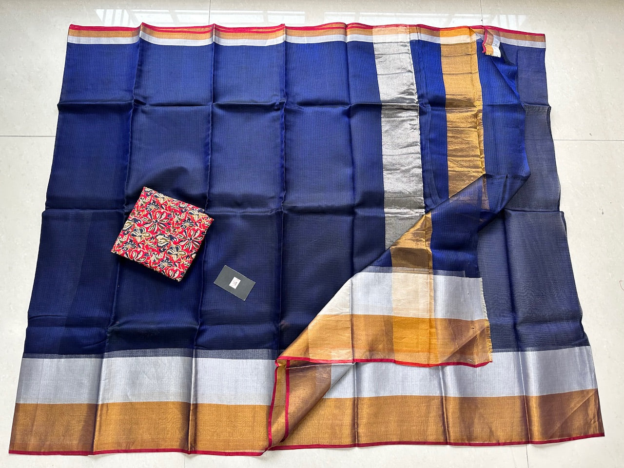 Pure Single Dyed Kota Silk Saree