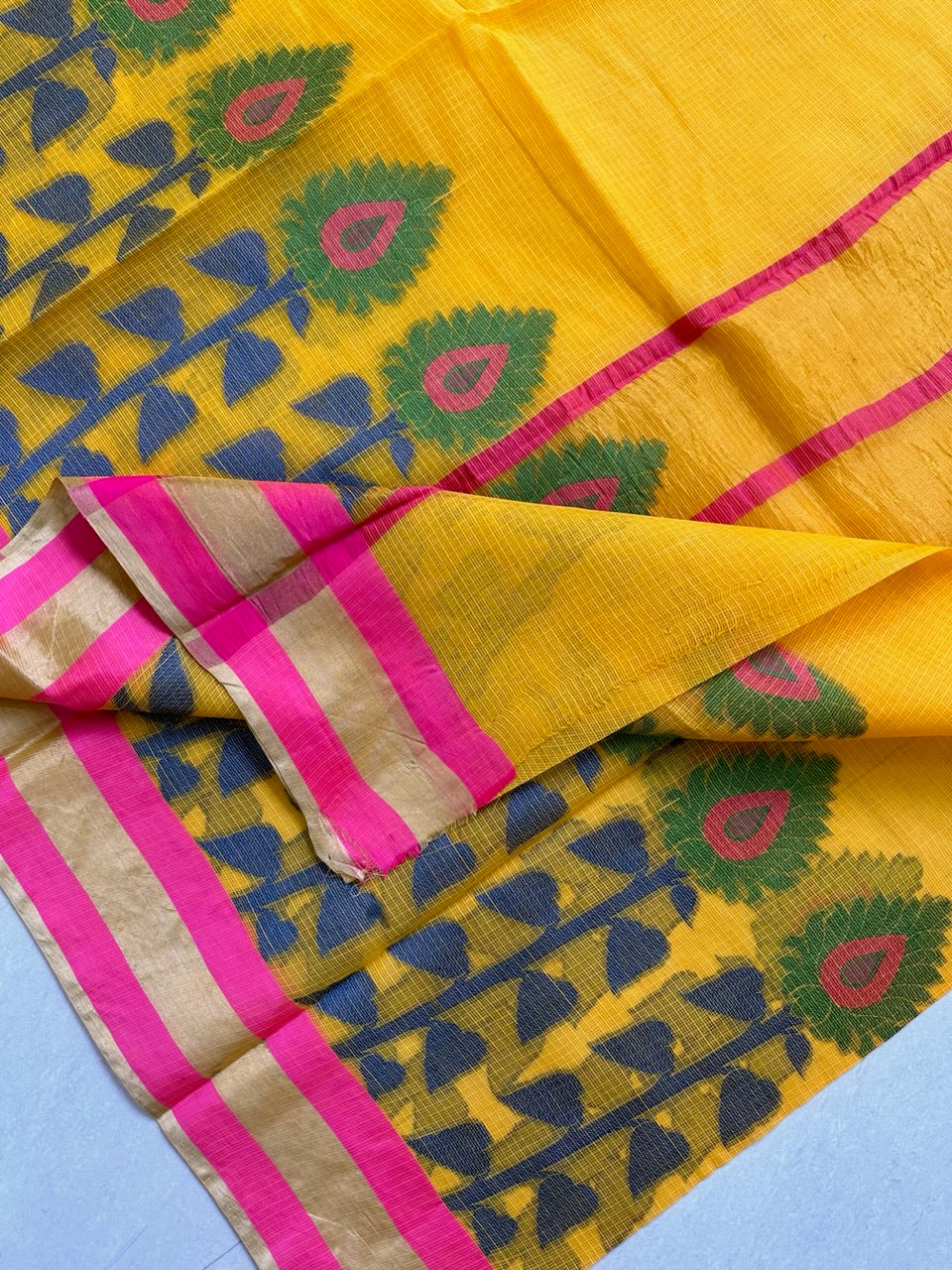 Pure Weaved Kota Cotton Doria Saree