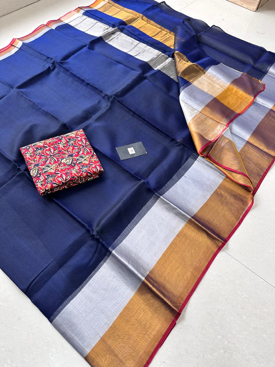 Pure Single Dyed Kota Silk Saree