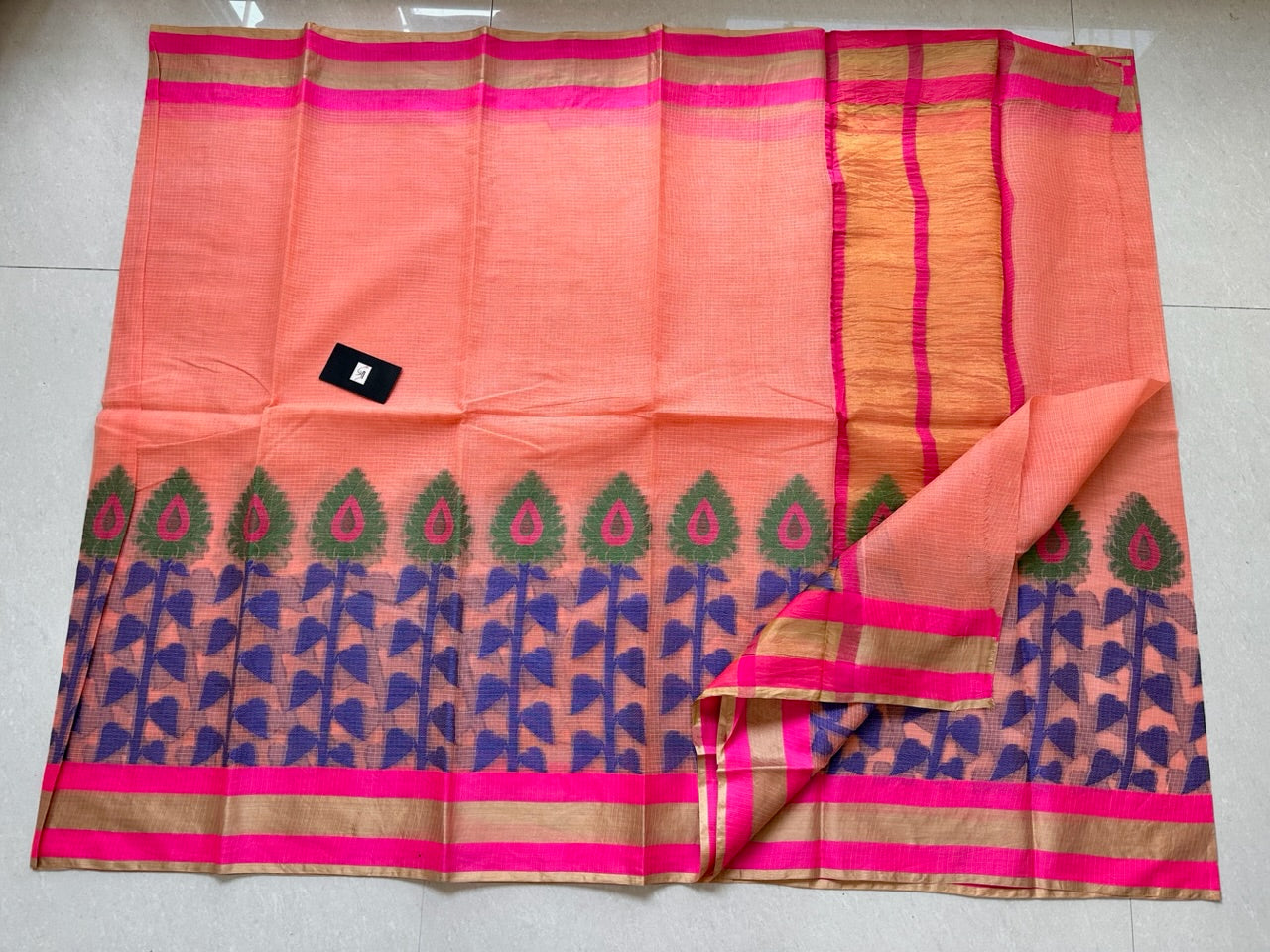 Pure Weaved Kota Cotton Doria Saree