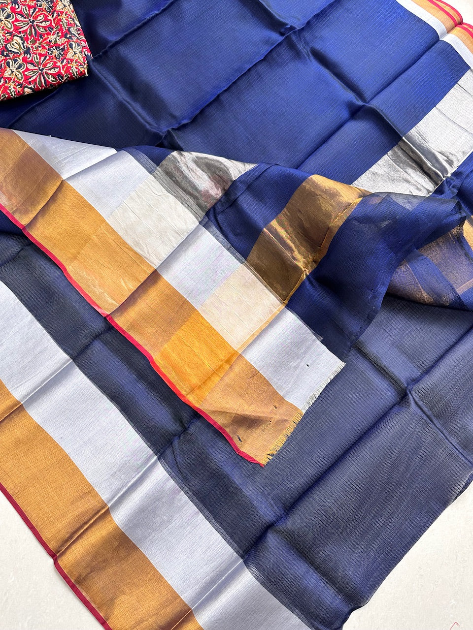 Pure Single Dyed Kota Silk Saree