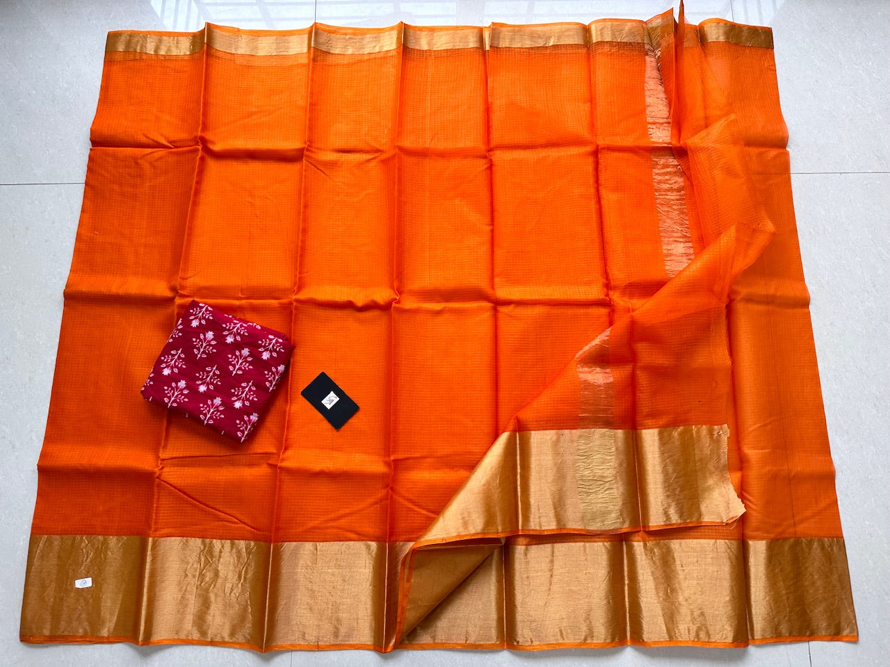 Pure Single Dyed Kota Silk Saree