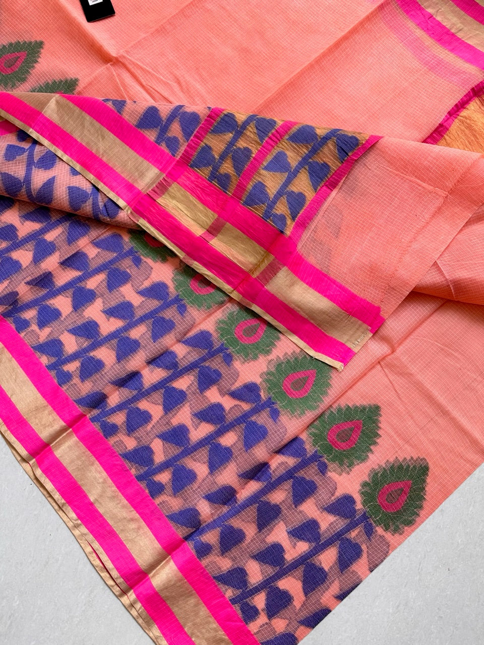 Pure Weaved Kota Cotton Doria Saree