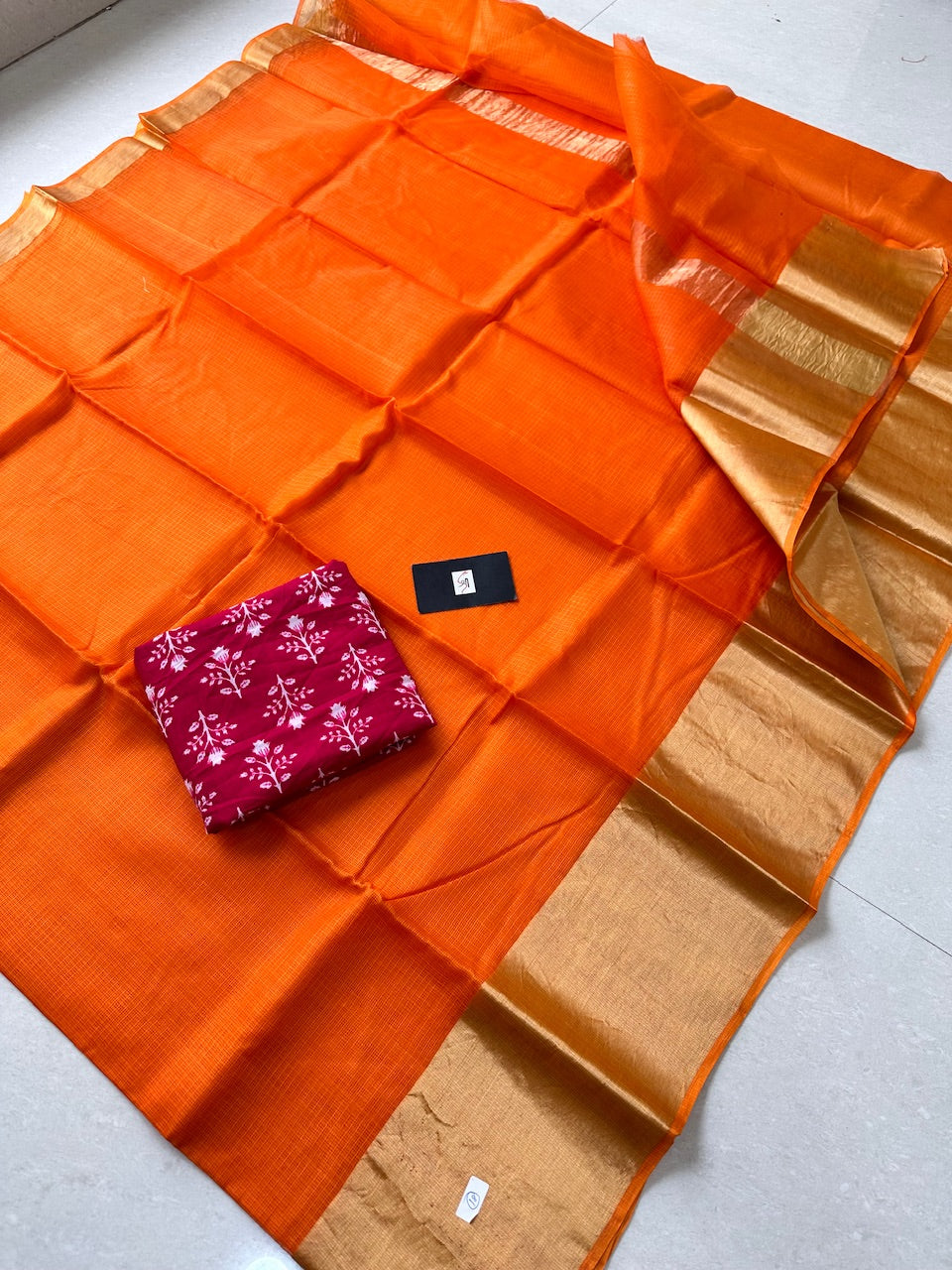 Pure Single Dyed Kota Silk Saree