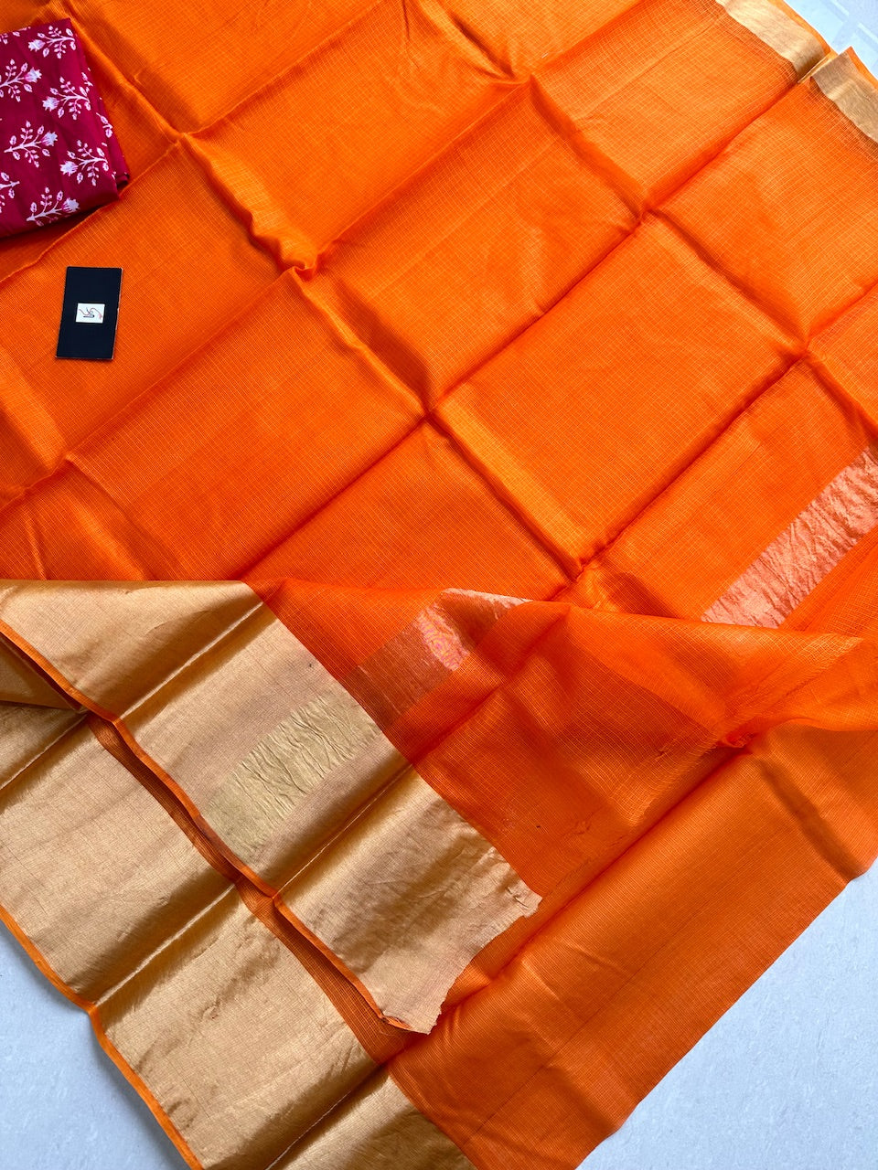 Pure Single Dyed Kota Silk Saree