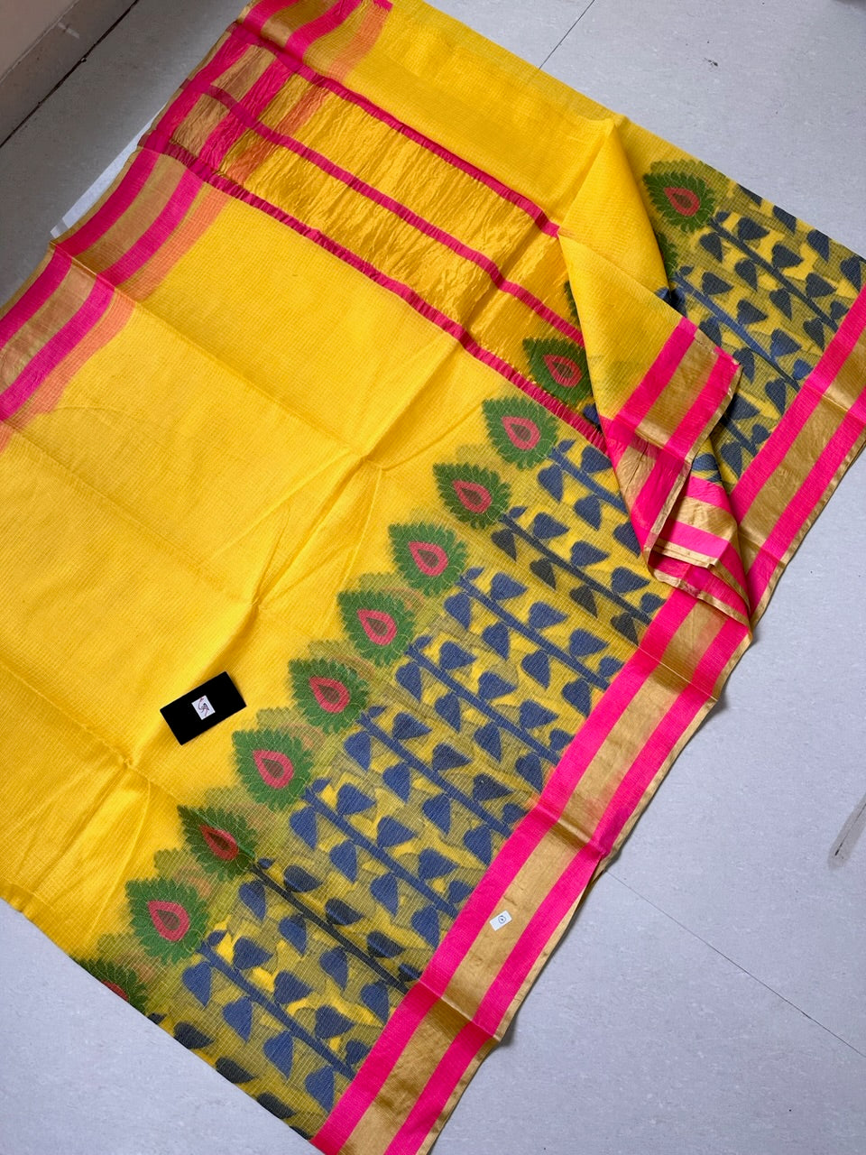 Pure Weaved Kota Cotton Doria Saree