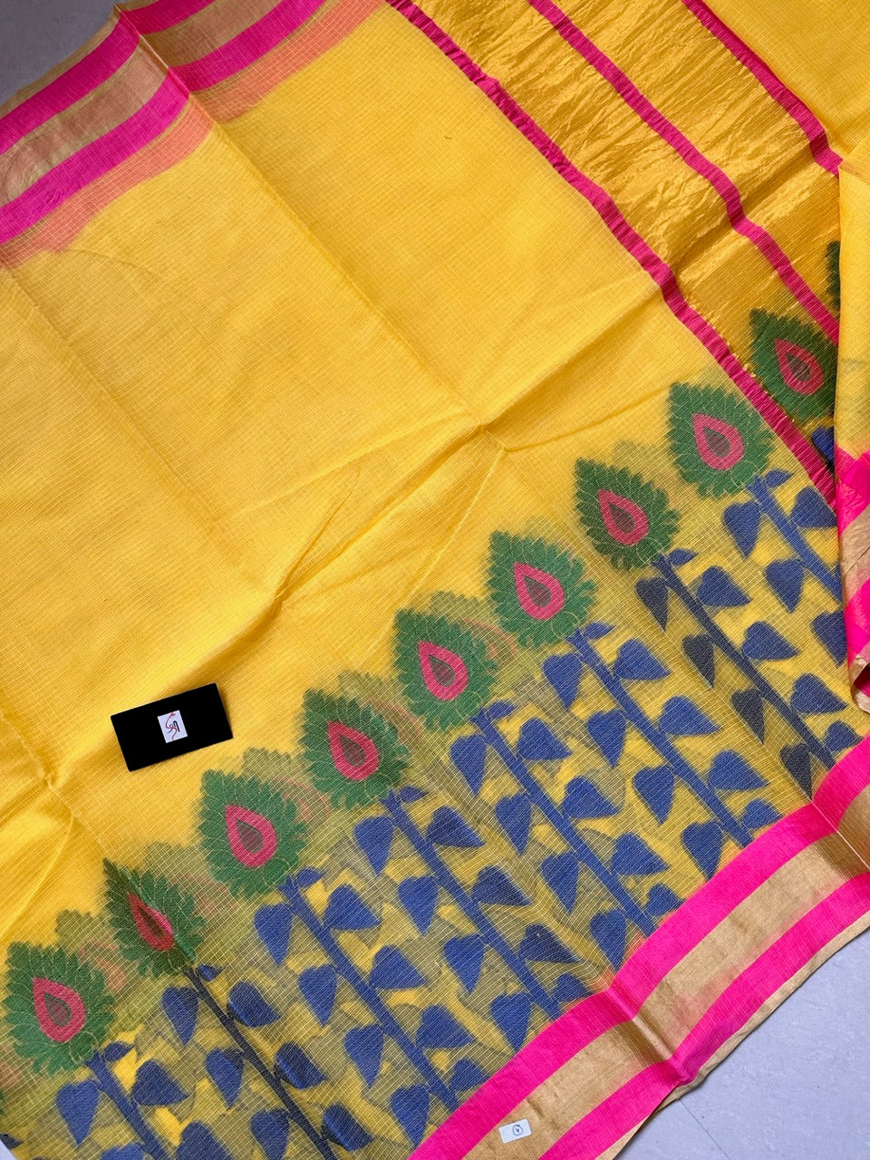 Pure Weaved Kota Cotton Doria Saree