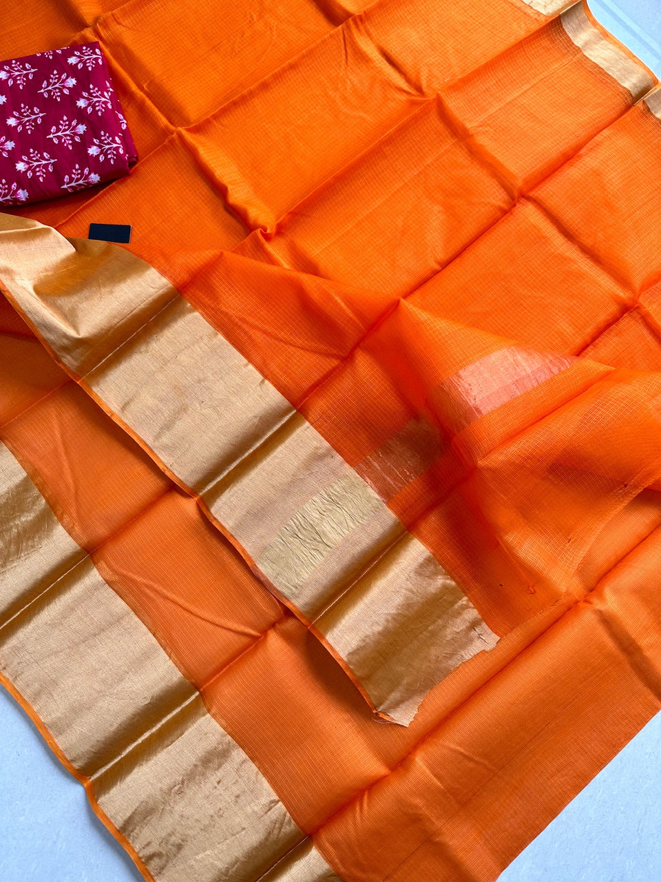 Pure Single Dyed Kota Silk Saree