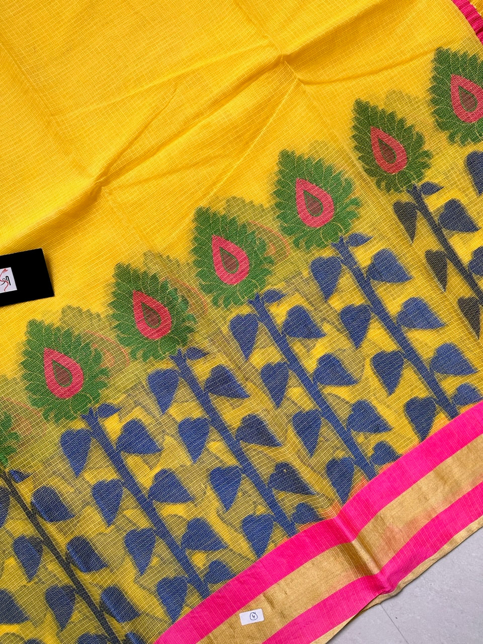 Pure Weaved Kota Cotton Doria Saree