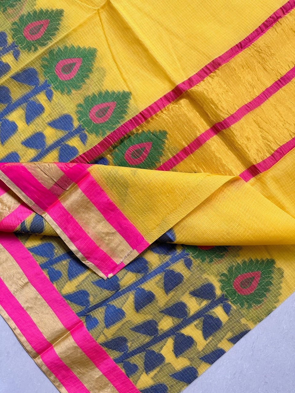 Pure Weaved Kota Cotton Doria Saree