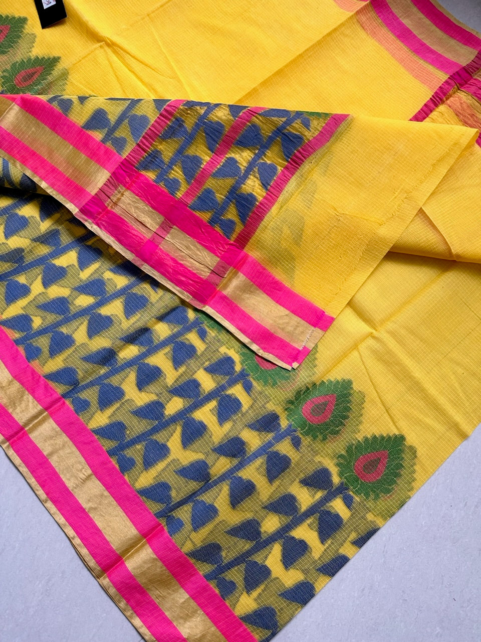 Pure Weaved Kota Cotton Doria Saree