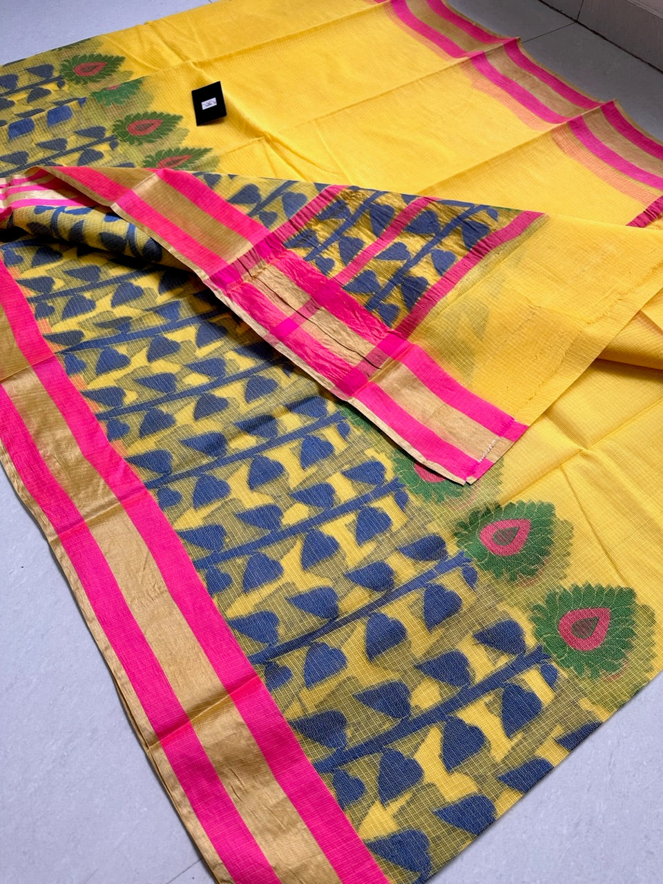 Pure Weaved Kota Cotton Doria Saree