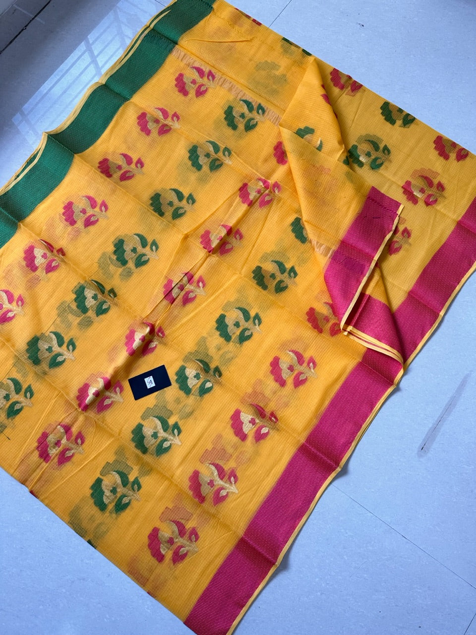 Pure Weaved Kota Cotton Doria Saree