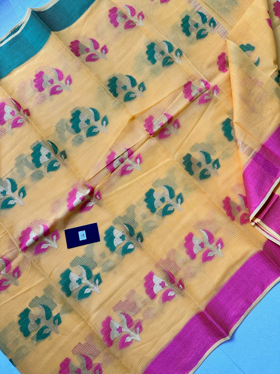 Pure Weaved Kota Cotton Doria Saree