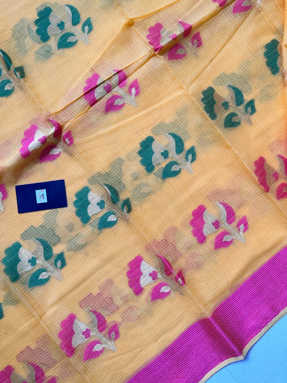 Pure Weaved Kota Cotton Doria Saree