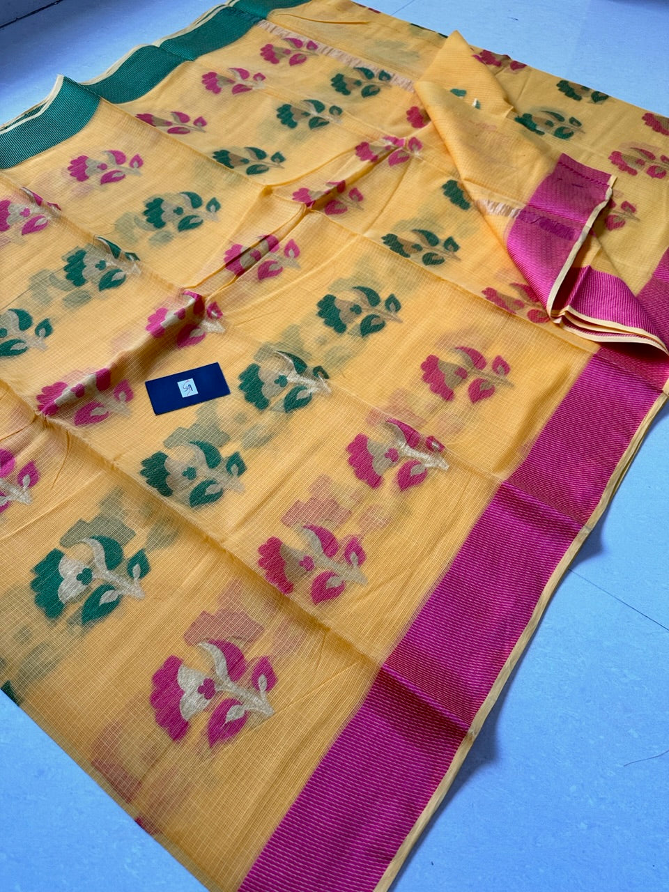 Pure Weaved Kota Cotton Doria Saree