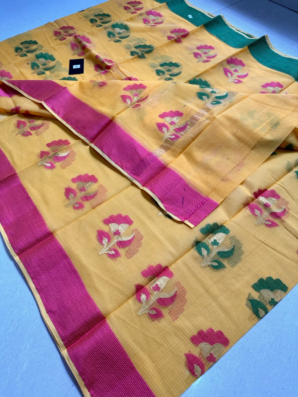 Pure Weaved Kota Cotton Doria Saree