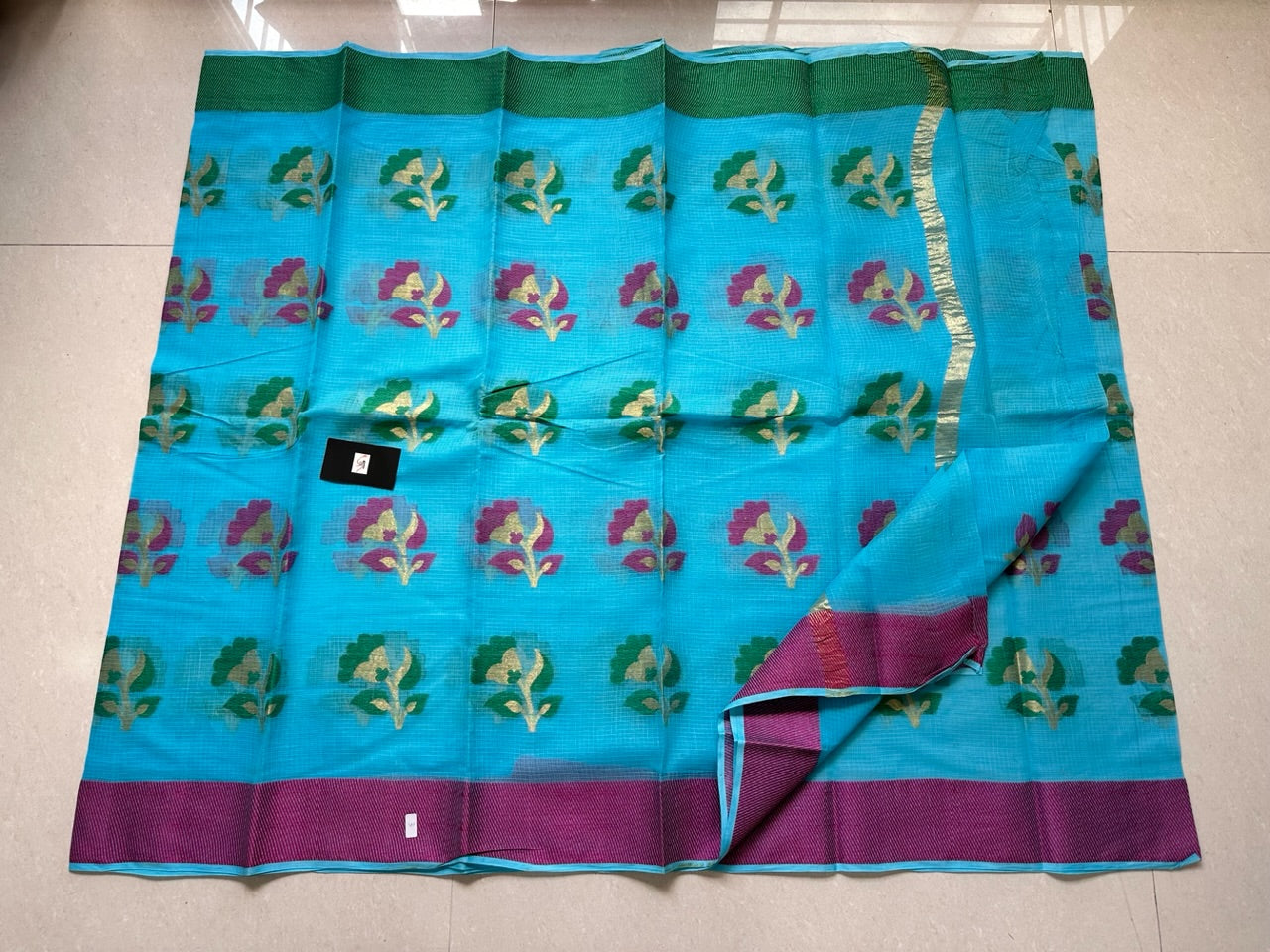 Pure Weaved Kota Cotton Doria Saree