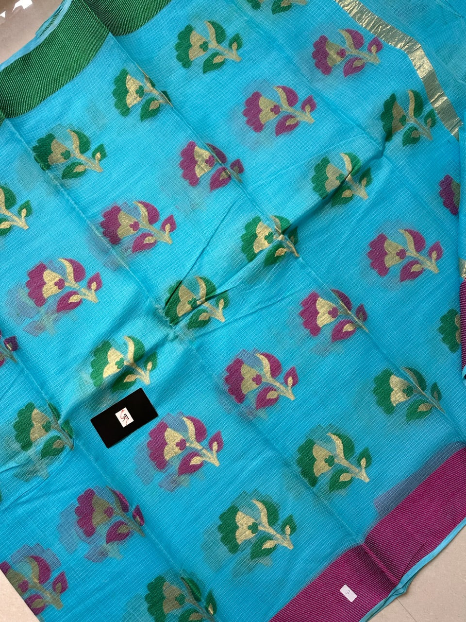 Pure Weaved Kota Cotton Doria Saree