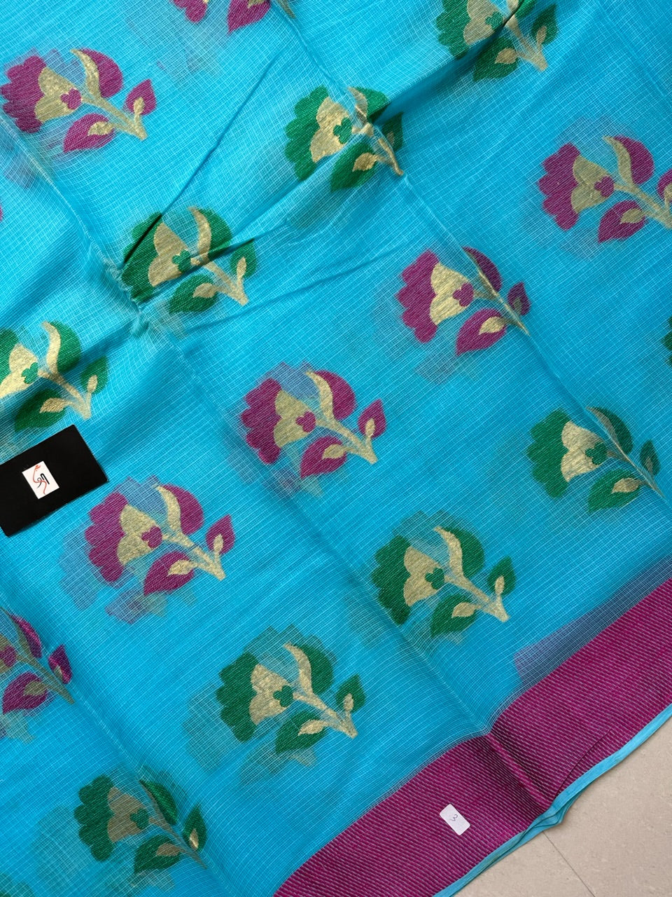 Pure Weaved Kota Cotton Doria Saree