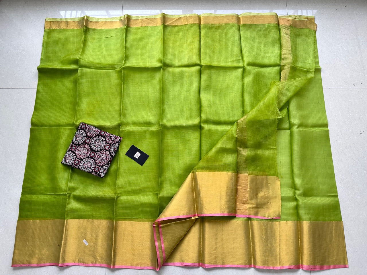 Pure Single Dyed Kota Silk Saree