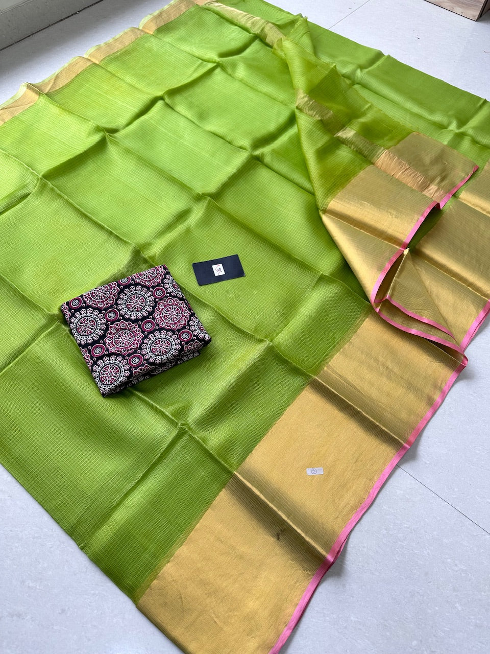 Pure Single Dyed Kota Silk Saree