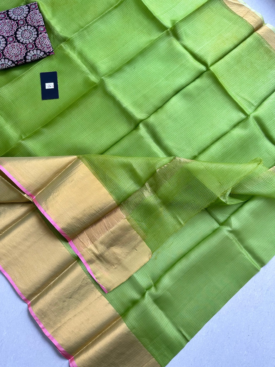 Pure Single Dyed Kota Silk Saree