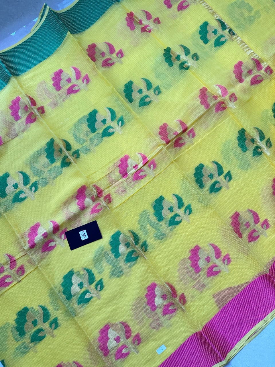 Pure Weaved Kota Cotton Doria Saree