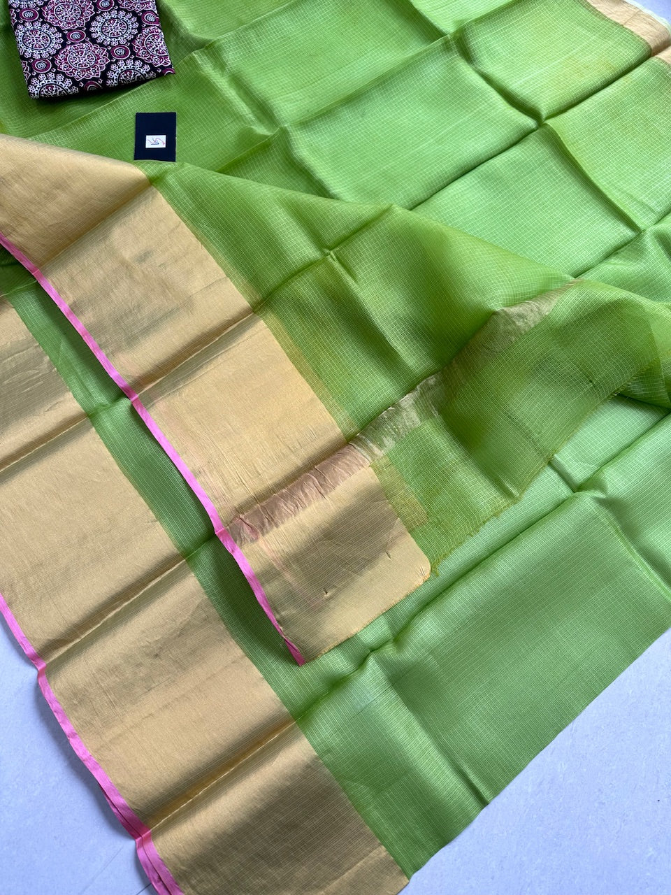 Pure Single Dyed Kota Silk Saree