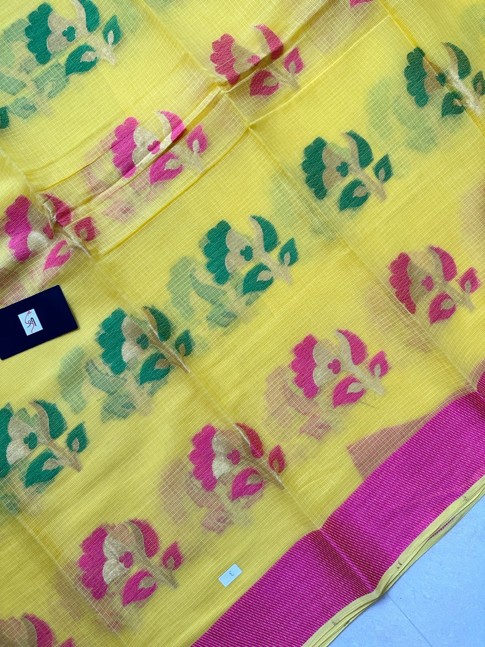 Pure Weaved Kota Cotton Doria Saree