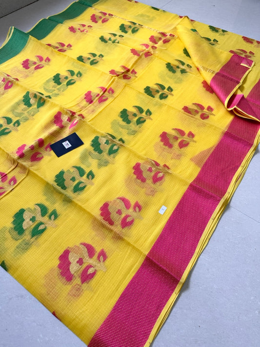 Pure Weaved Kota Cotton Doria Saree