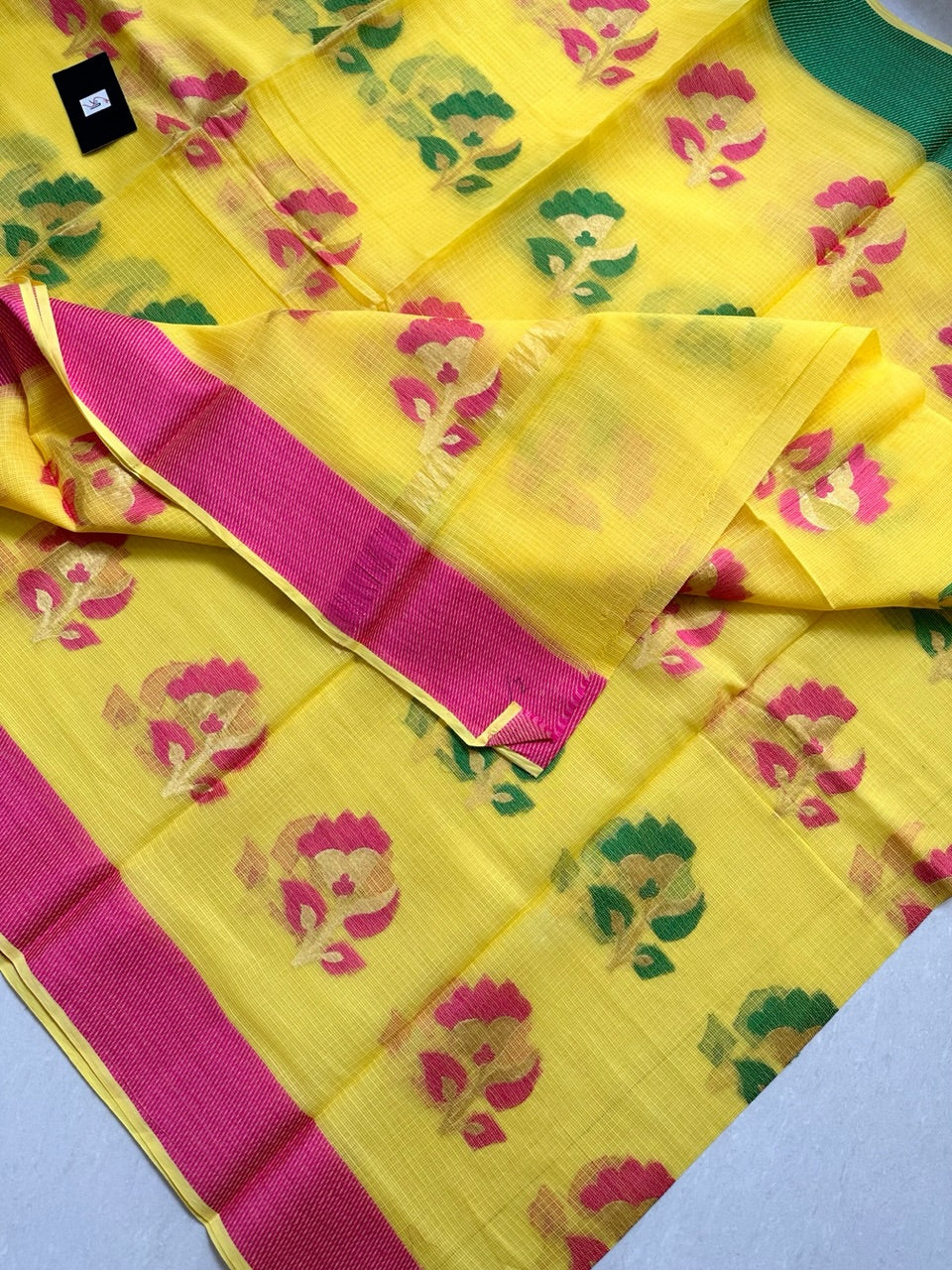 Pure Weaved Kota Cotton Doria Saree