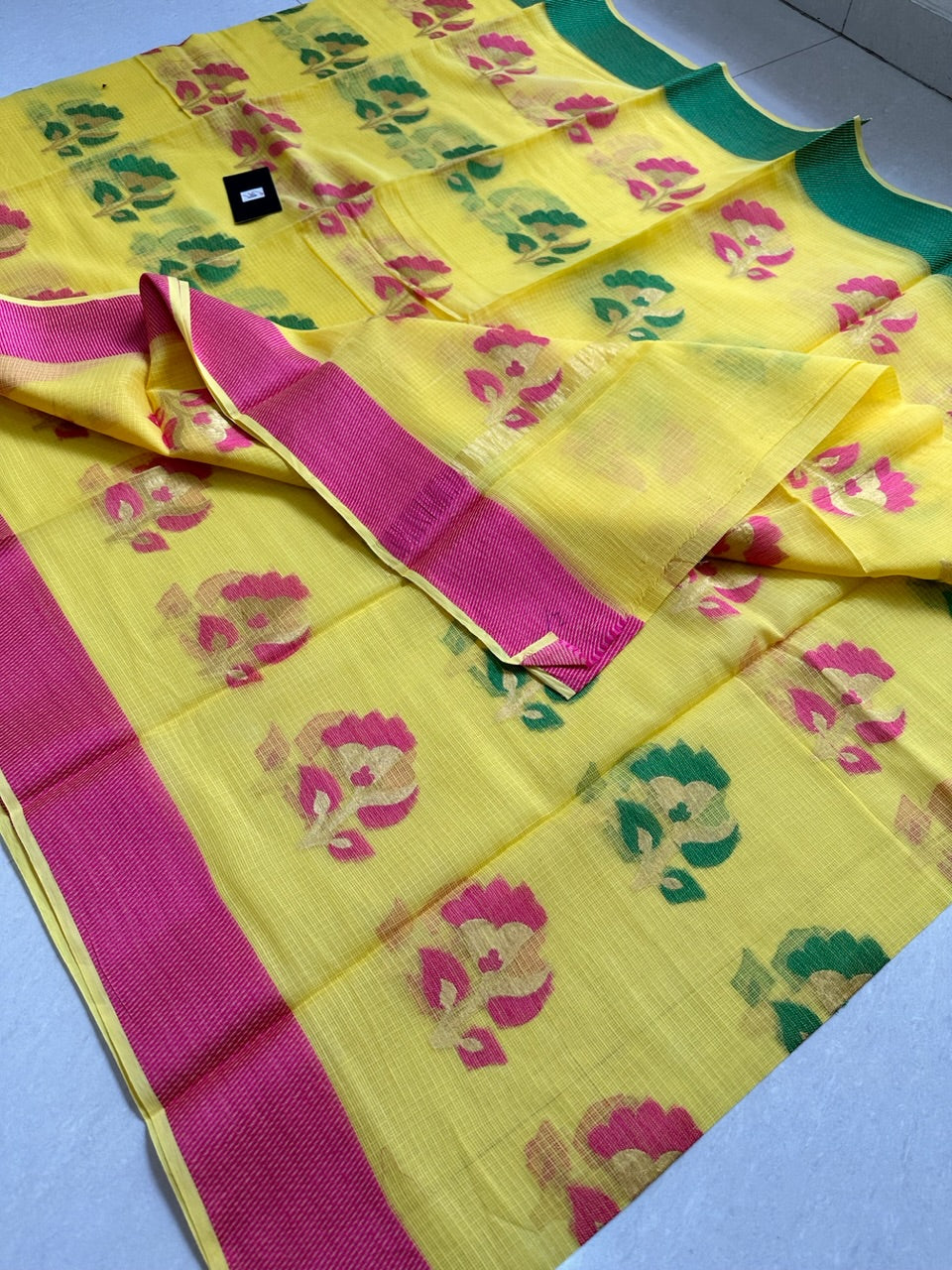 Pure Weaved Kota Cotton Doria Saree