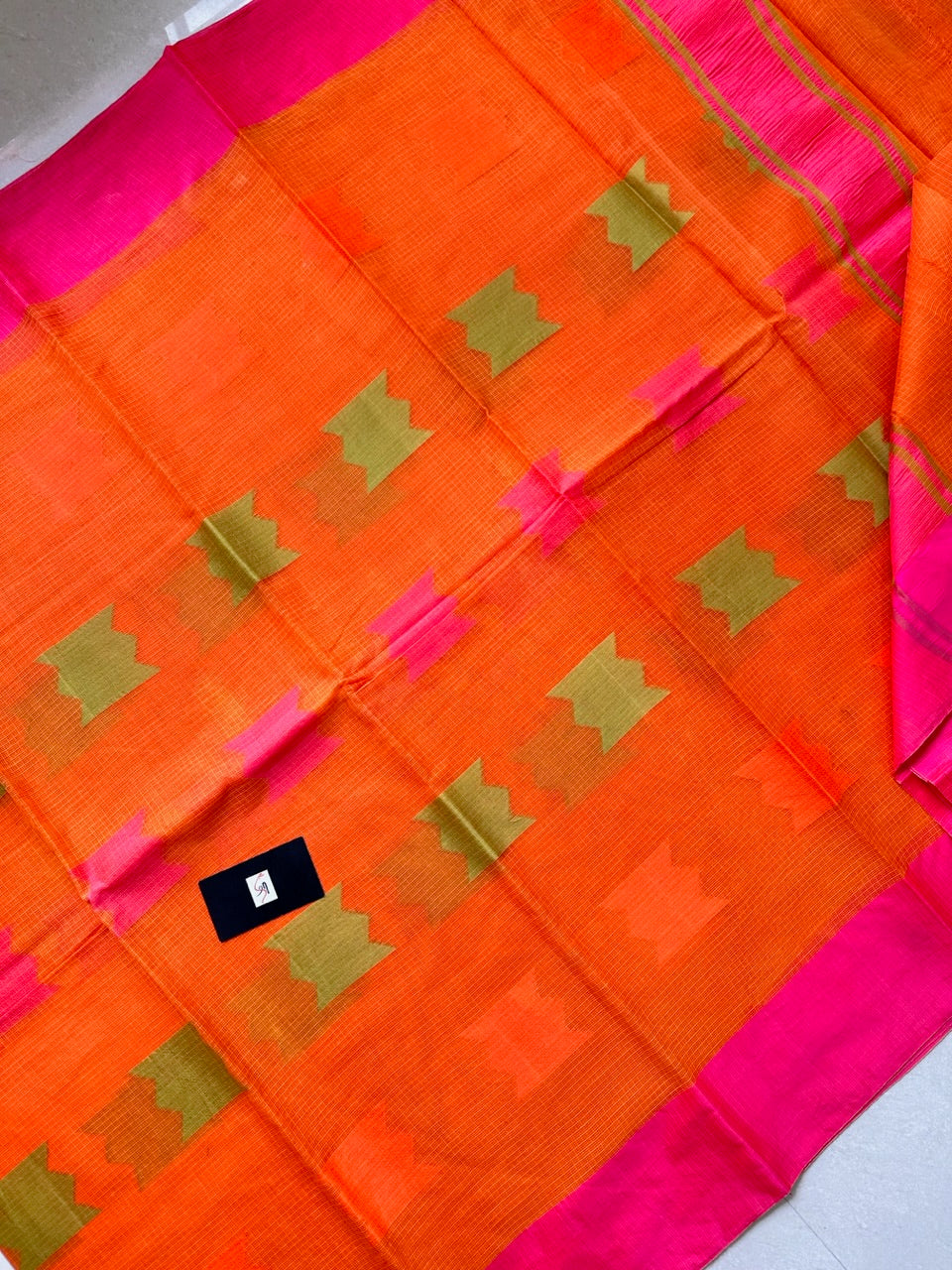 Pure Weaved Kota Cotton Doria Saree