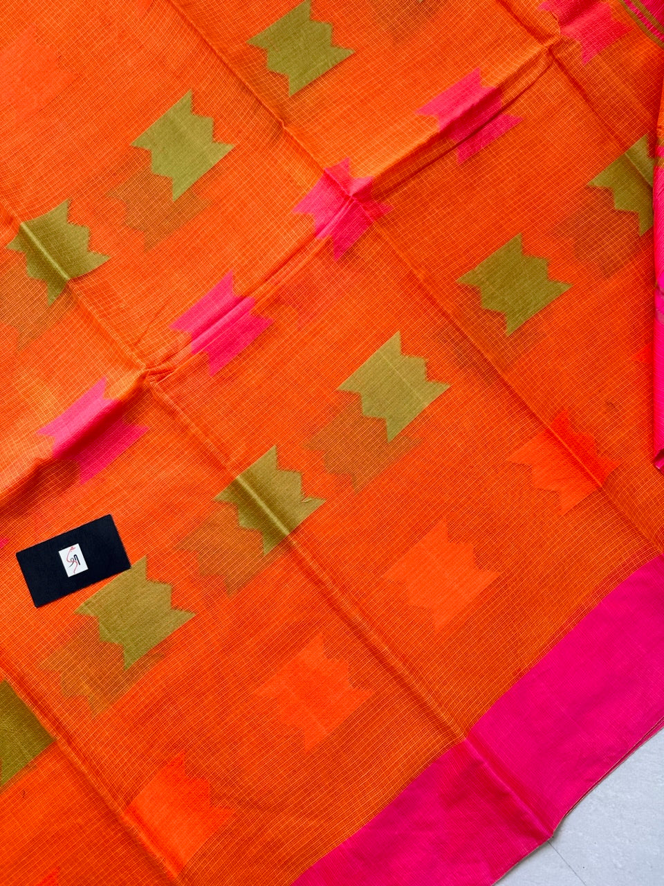 Pure Weaved Kota Cotton Doria Saree