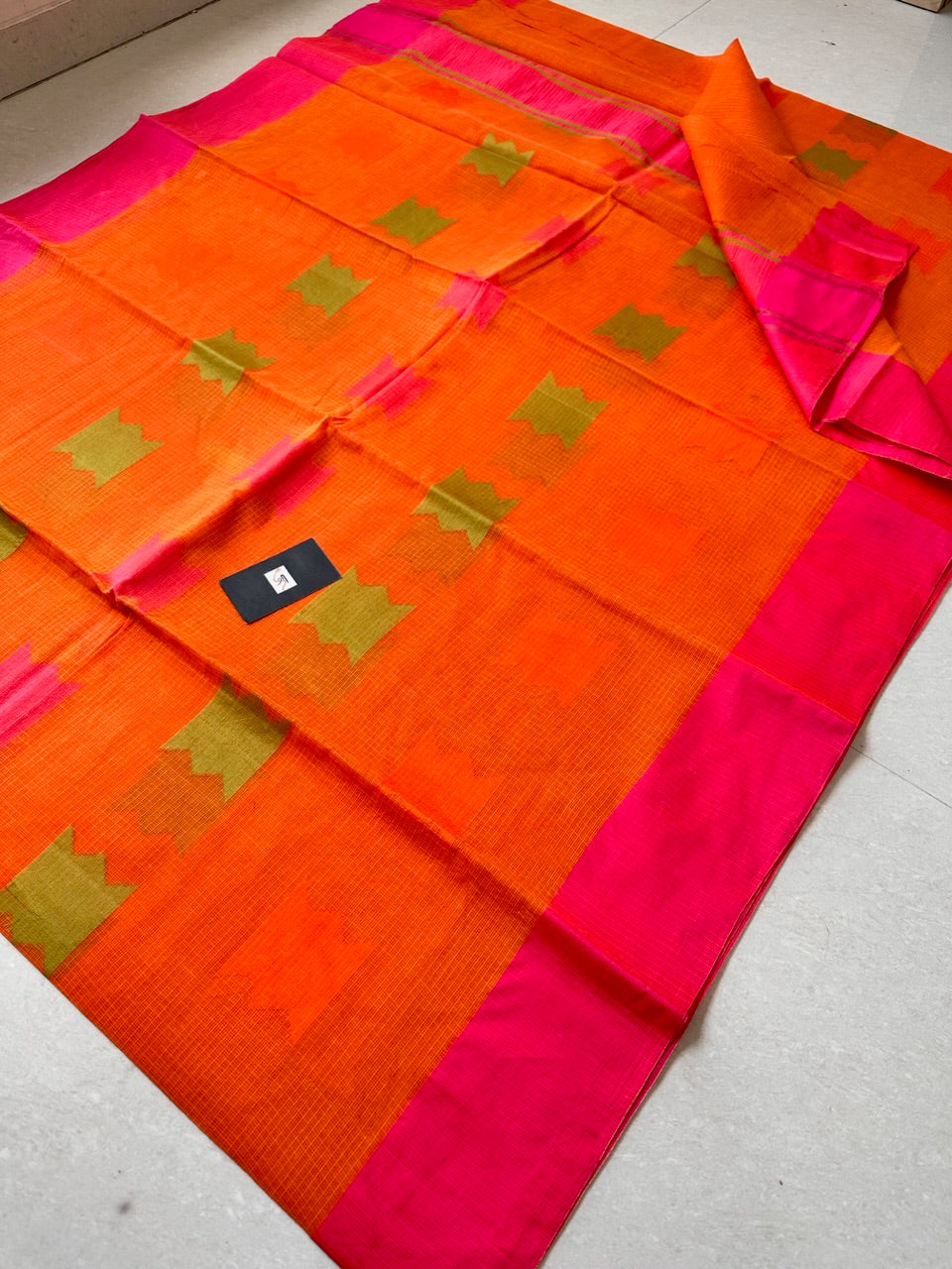 Pure Weaved Kota Cotton Doria Saree