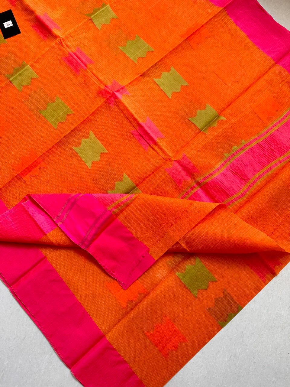 Pure Weaved Kota Cotton Doria Saree