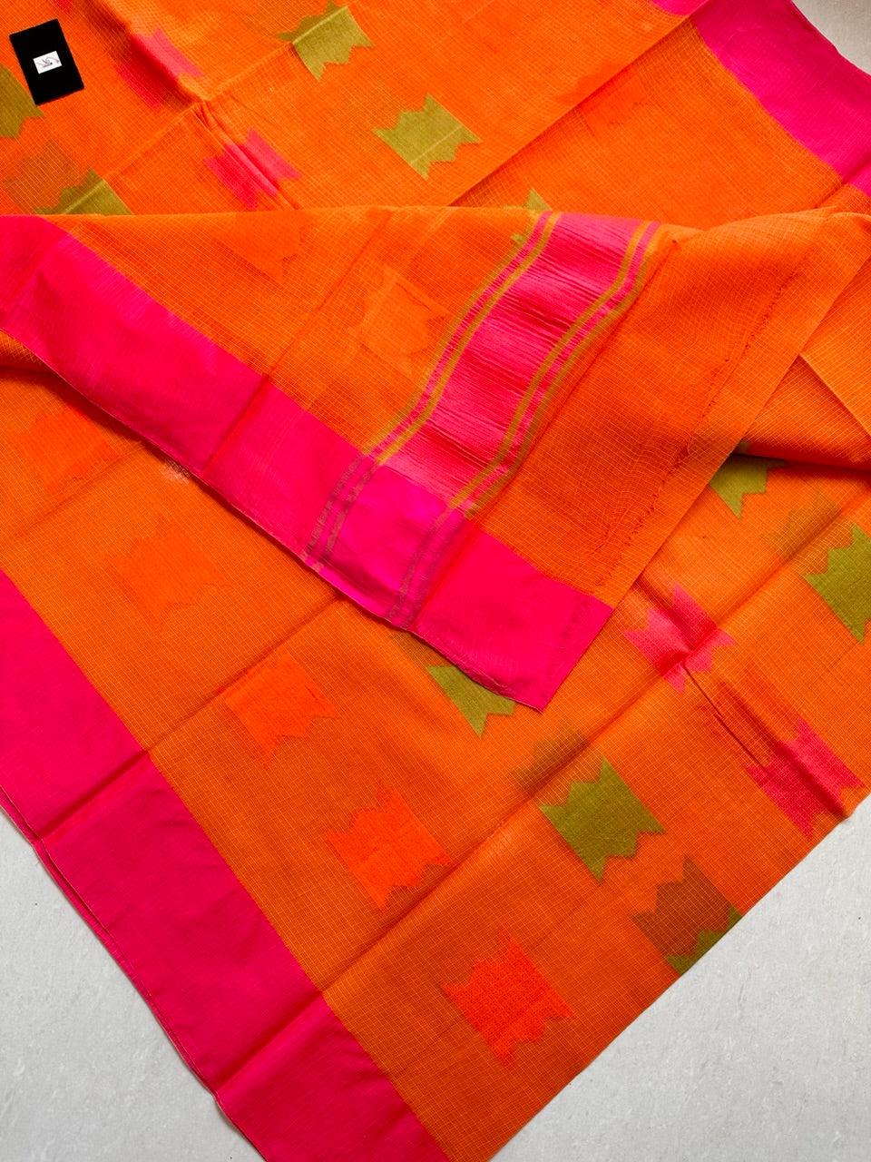 Pure Weaved Kota Cotton Doria Saree