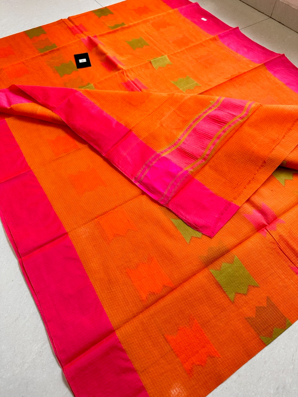 Pure Weaved Kota Cotton Doria Saree